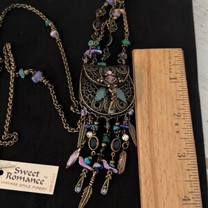 Vintage NWT Sweet Romance necklace locket 36”